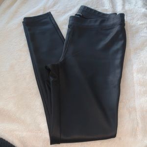 Black leather pants from Express size small